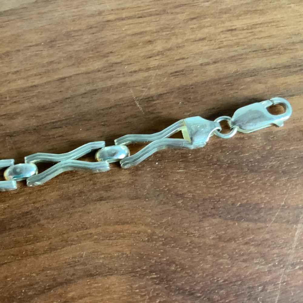 Sterling Silver Link  Bracelet